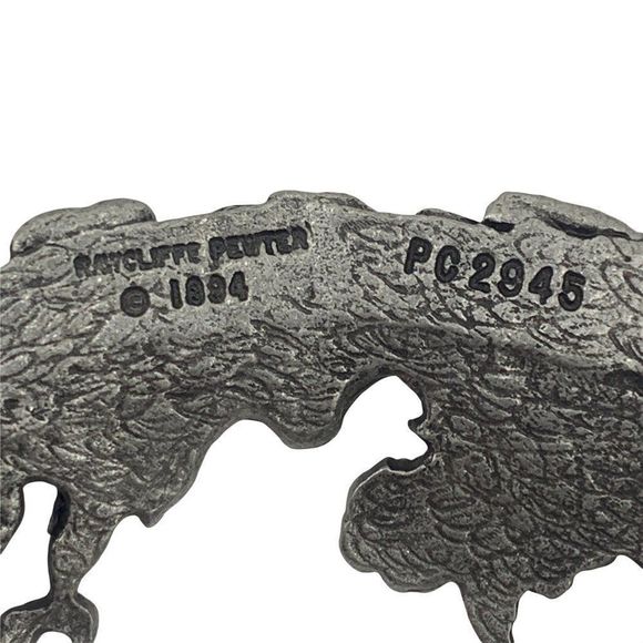 Rawcliffe 1994 Pewter Lid Clear Jar Potpourri Trinkets Display 0196 5" x 3" - Picture 5 of 8